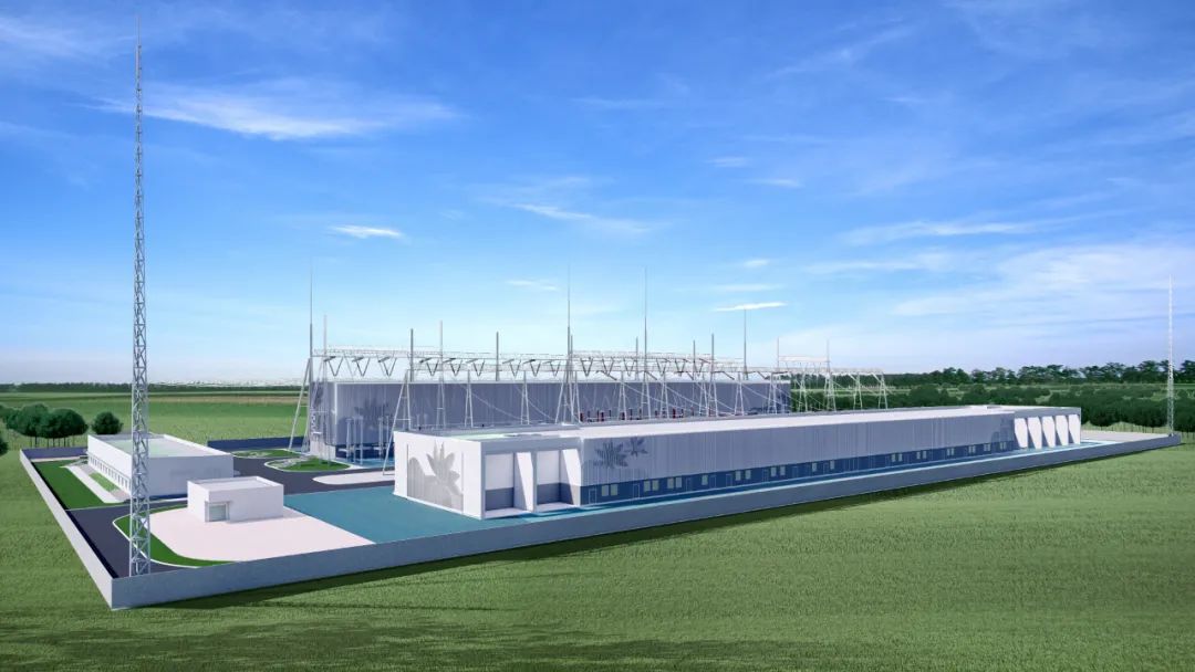 雄安500千伏变电站新建工程钢结构建筑群主体结构完工(图1)