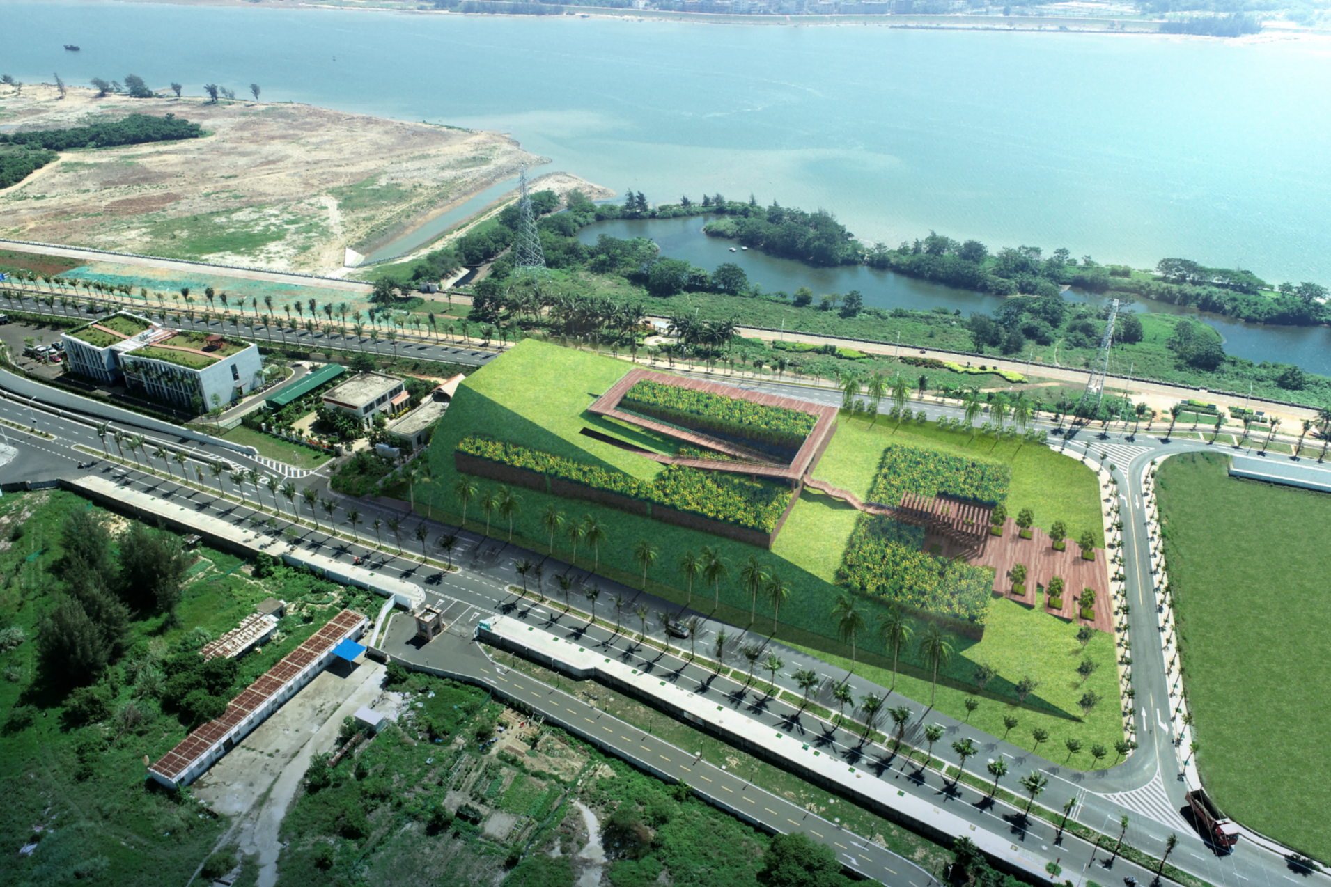 海南首个景观式开放式变电站动工建设(图1)