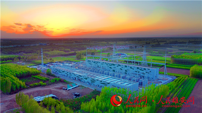 雄安首座新建500千伏变电站今日投运(图2)