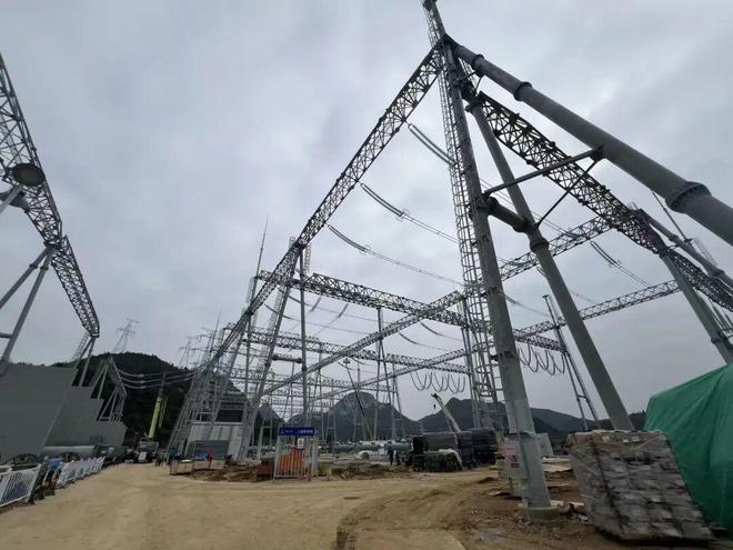 预计明年三月底投运！贵安新区首座500千伏输变电站进度达68%(图2)