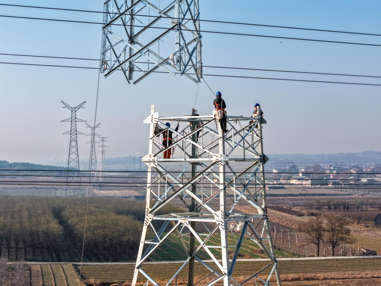与时间赛跑、为温暖护航运城电网建设收官战正酣(图3)