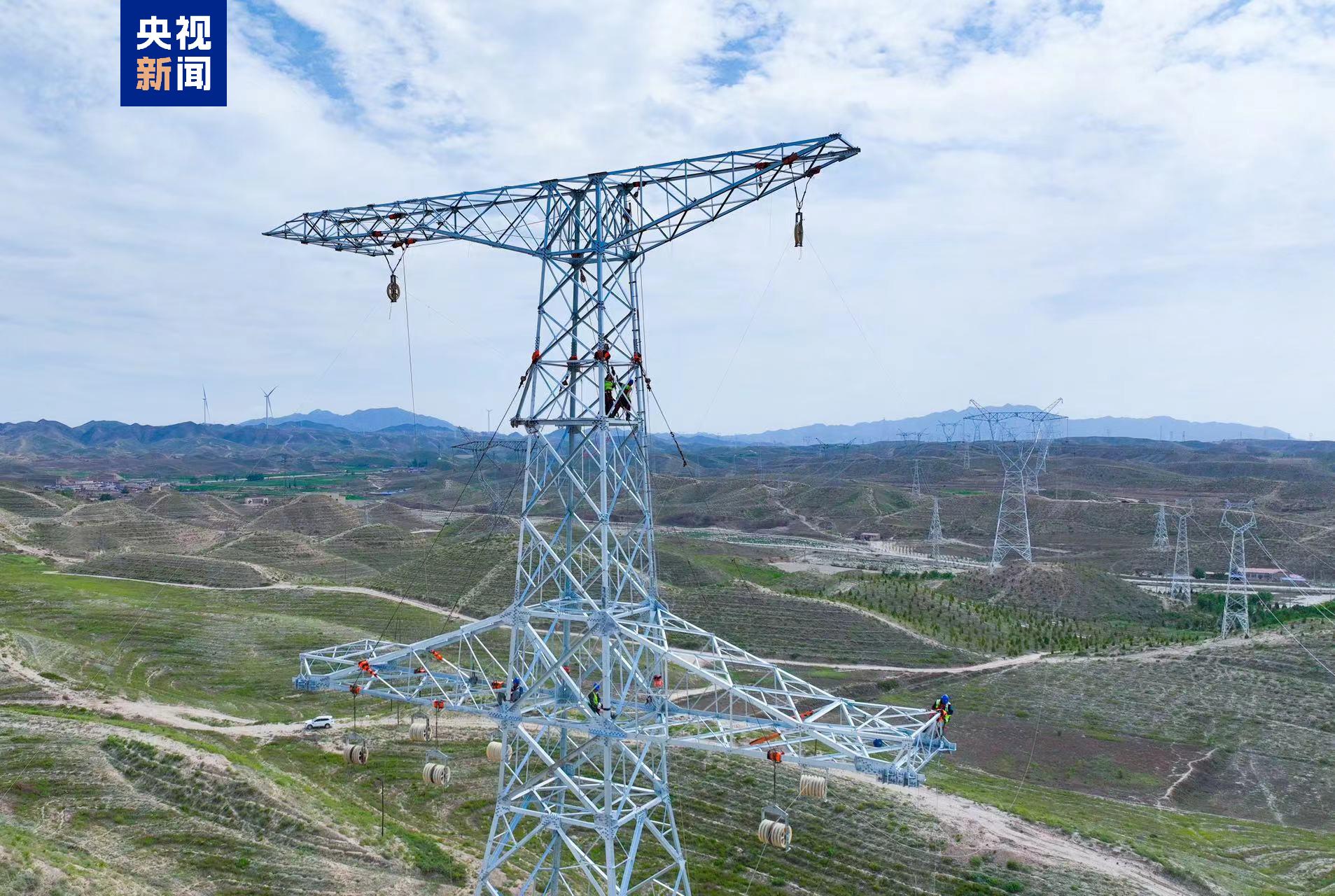 送电能力+1！白银—天都山第三回750千伏线路工程今日投运(图1)